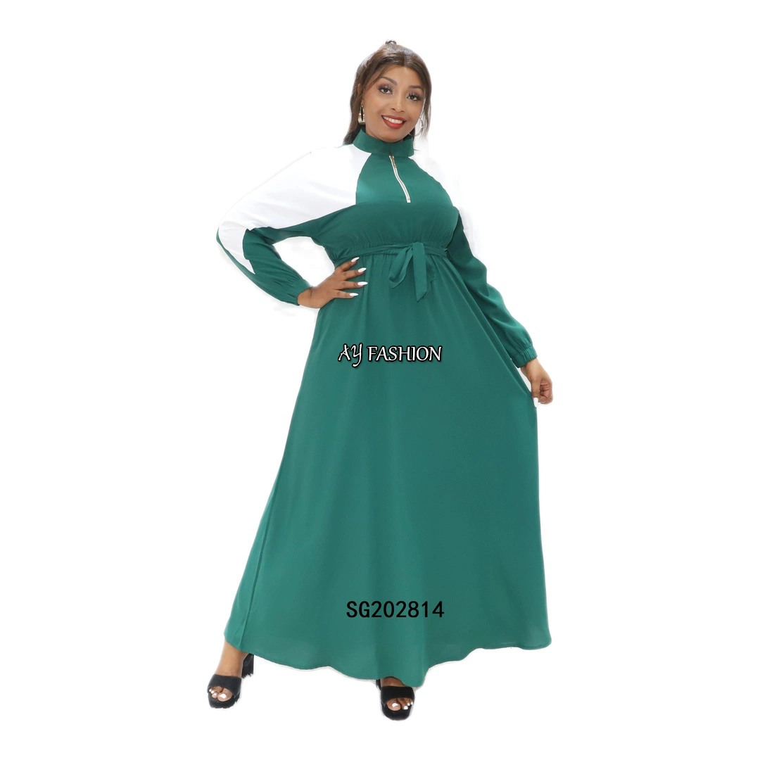 Islamic Clothing Bandage Dress Turtleneck Women Casual Dress
