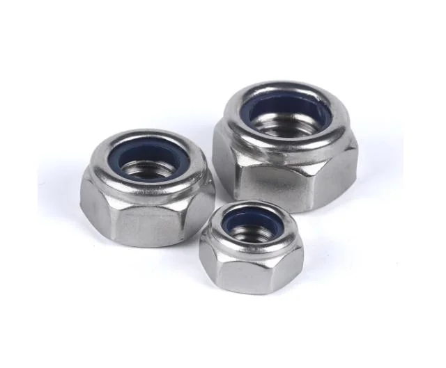 Stainless Steel/Steel/Brass Hex Nylon Insert Lock Nuts DIN985 Nylon Locking Nut