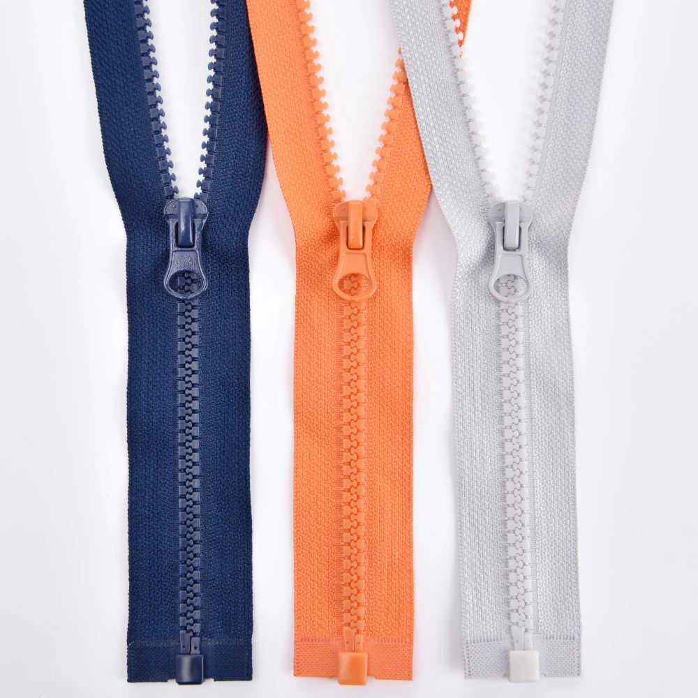 Colorful #5 Custom Length Open End Garment Zipper Resin Zipper Plastic Zipper