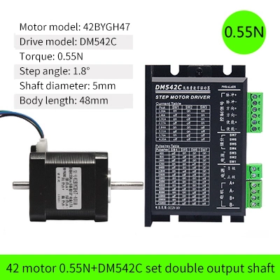 Motor paso a paso Plus Controller (NEMA17 0,55m y N. 48 mmL 25600 DM452C)