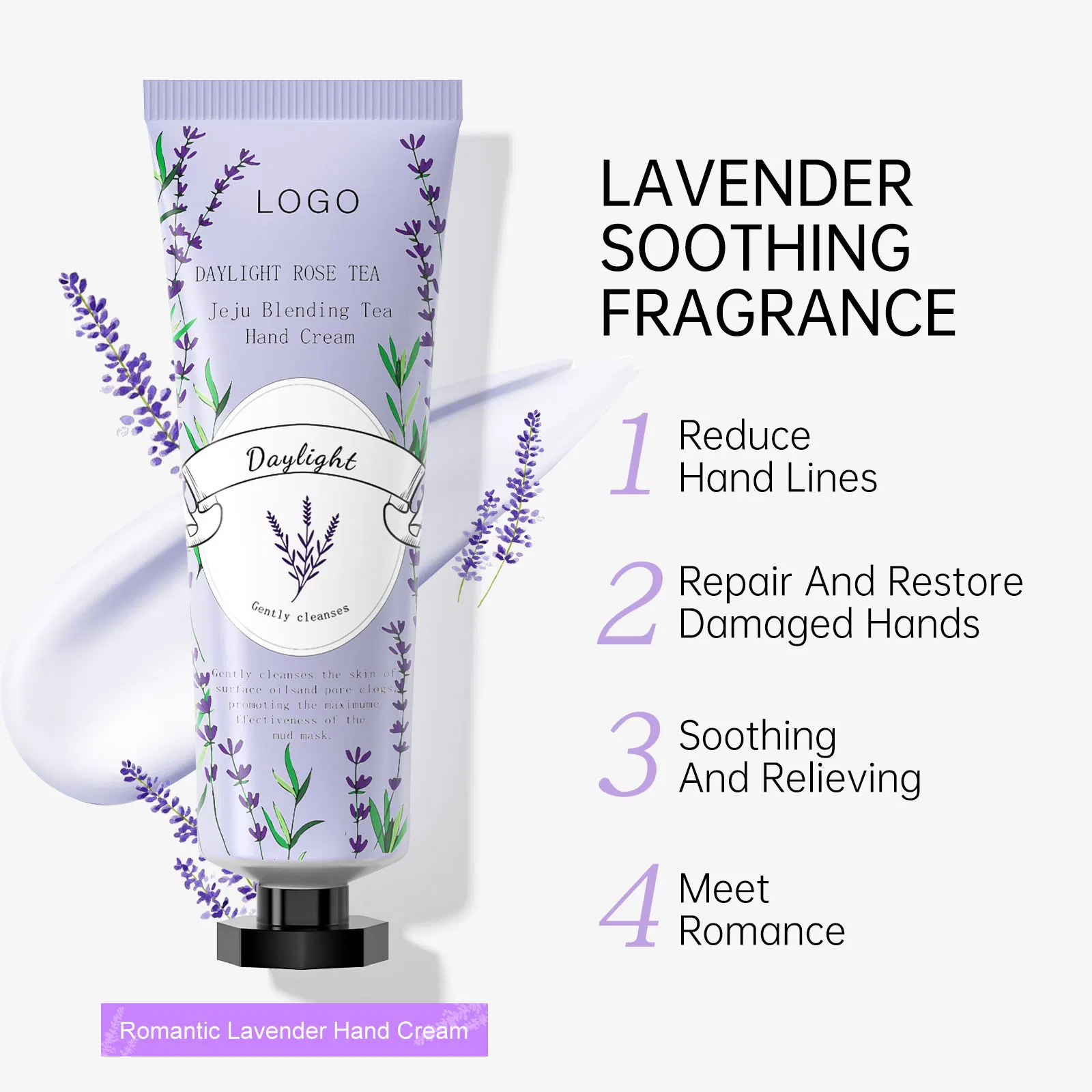 Luxury Hand Cream 50gr Moisturising Lotion Hand Lavender All Natural Organic Skin Care Products Obm Handcare Wholesale Skincare