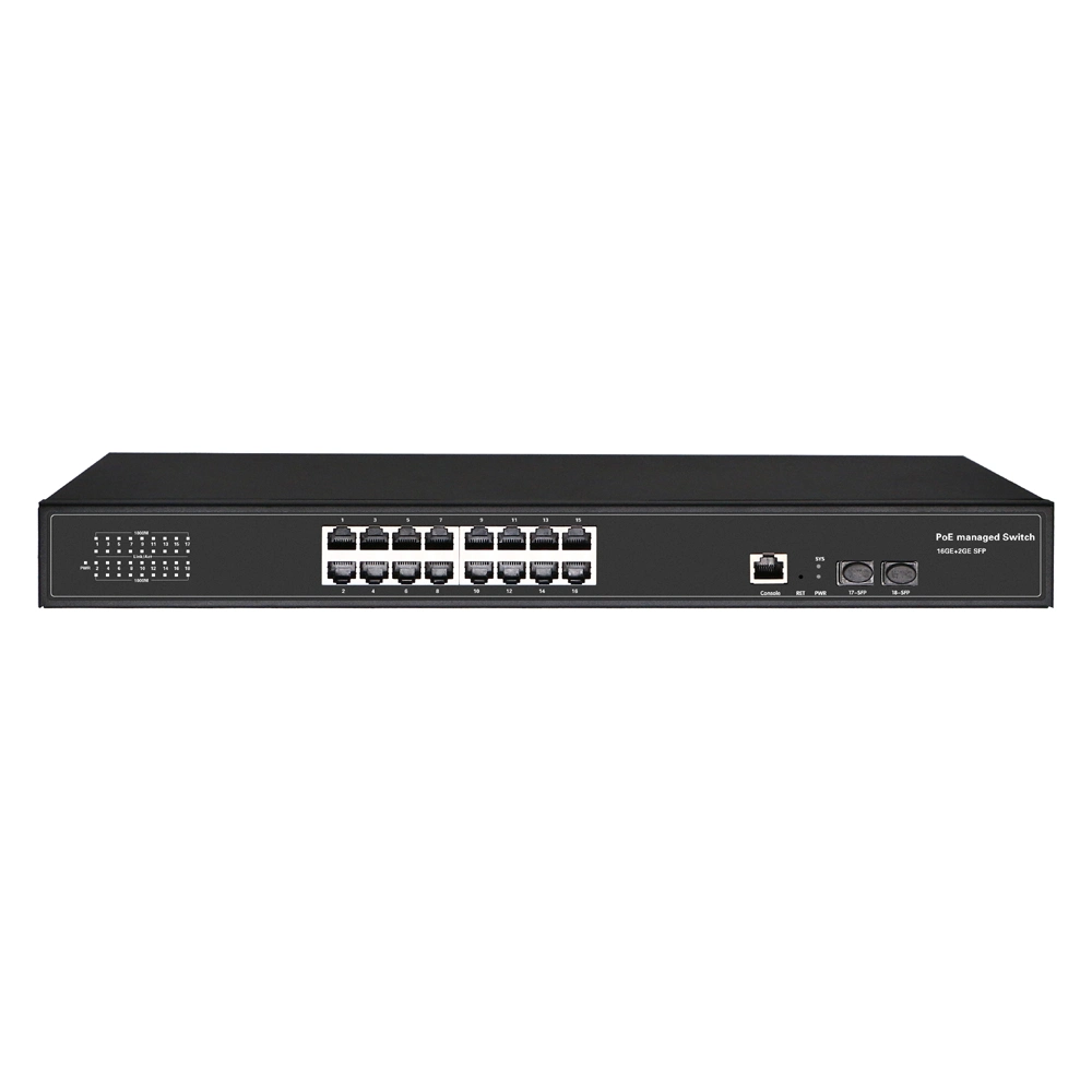 24ge+2SFP Port 24 Ports Managed Poe Switch 10/100/1000Mbps L2 Management