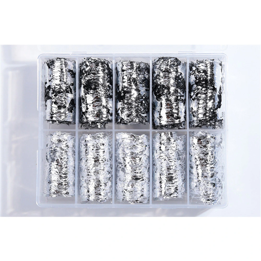 Christmas Spider Web Nail Art Aluminum Foil Flake Sticker Accessories for Nail Beauty Design