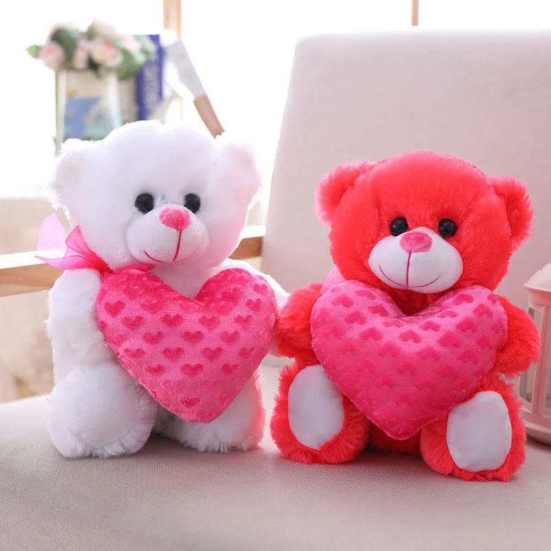 Lindo Moda día de San Valentín Regalo Lovely Toy con corazón Teddy Oso