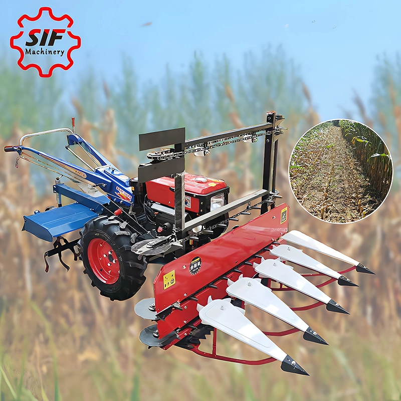 Sif Walking Corn Harvester Machine with Diesel Petrol Engine Harvesting Machine Silage Harvester Potato Harvester