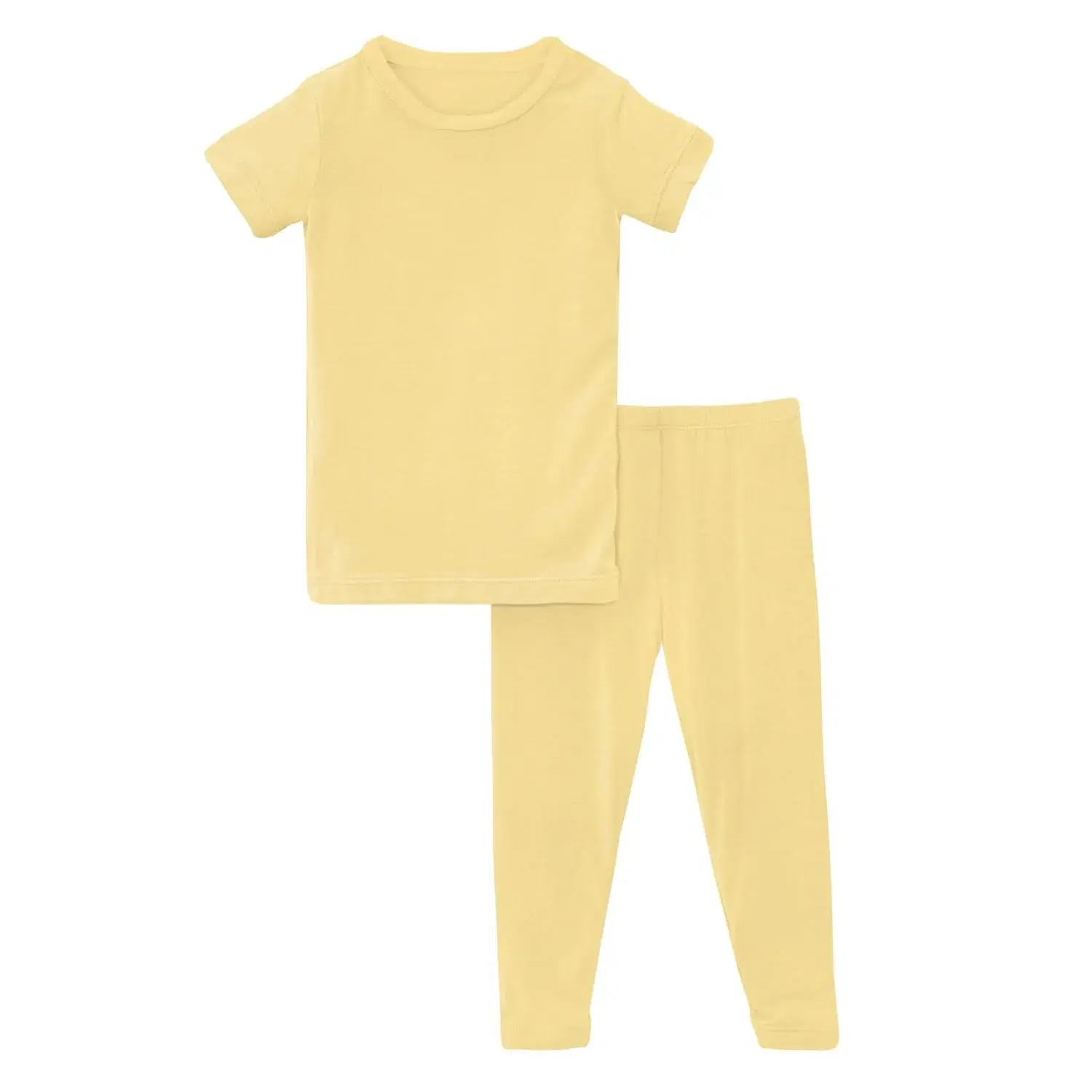 Essencial 2PCS Short Sleeve Pajamas Set Bamboo Sleepwear Children's Apparel