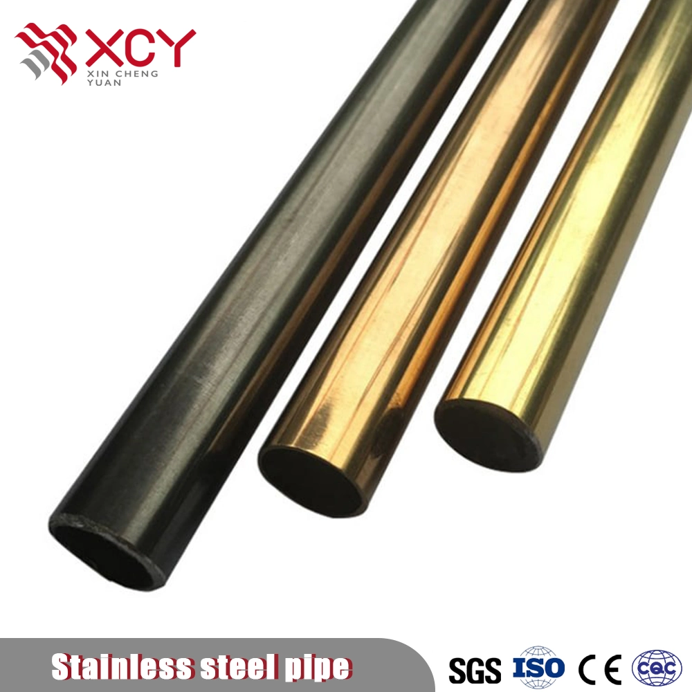 201 301 316 430 Decorative Cold Rolled Round Ss Tube Stainless Steel Color Pipe