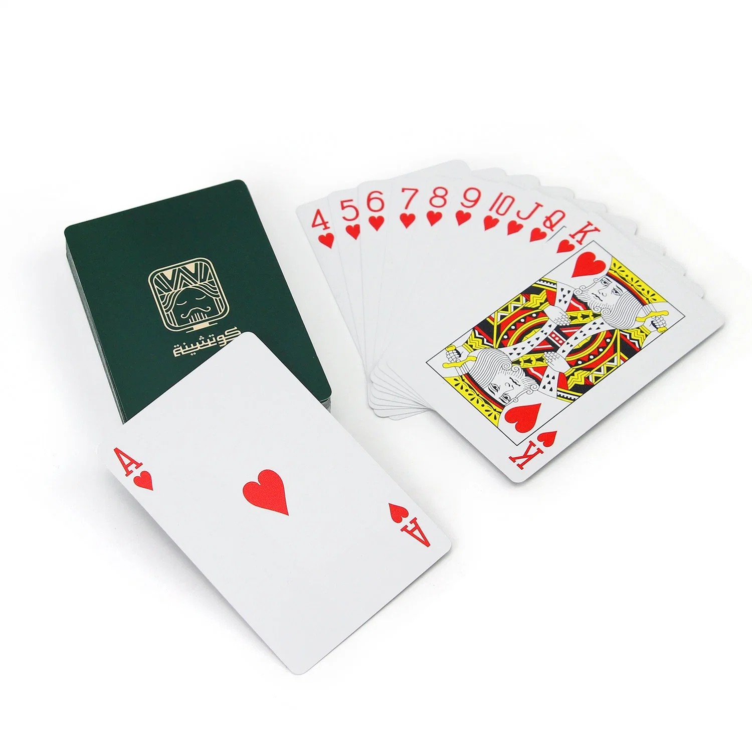 Amostra grátis Design personalizado o seu logotipo impresso PVC plástico impermeável Poker jogando baralho