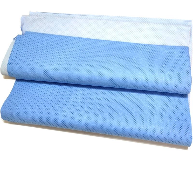Película PE estratificados Smpe Hidrofílico Medical Nonwoven Fabric para reforço das capas