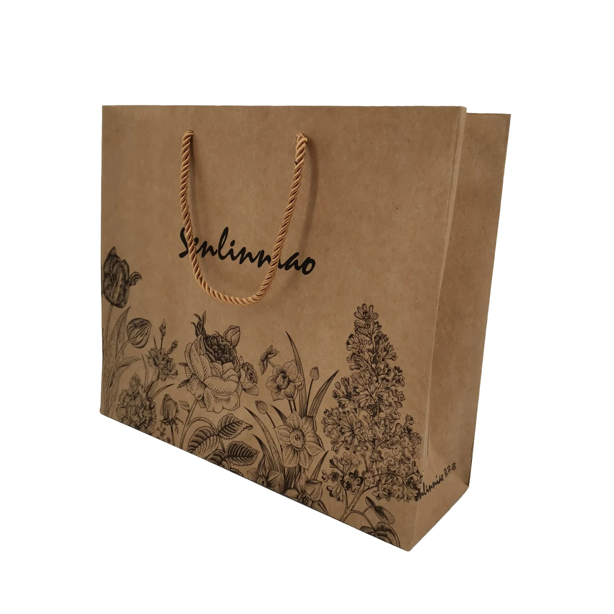 Lipack Luxury Boutique Paper Clothing Shopping Bags Custom Paper Packaging Bags for Clothing Store