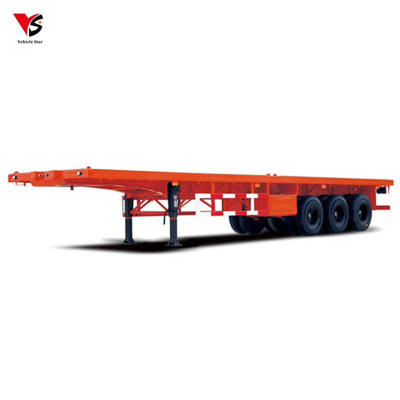 40FT Flatbed Truck Trailer Load Capacity Trailer Flatbed