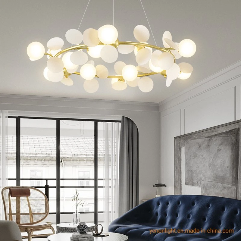 Nuevo Diseño Interior moderno LED lámpara de araña de decoración