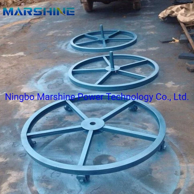 Vertical Type Underground Cable Tools Supporting Cable Reel Stand in Stringing Line Site