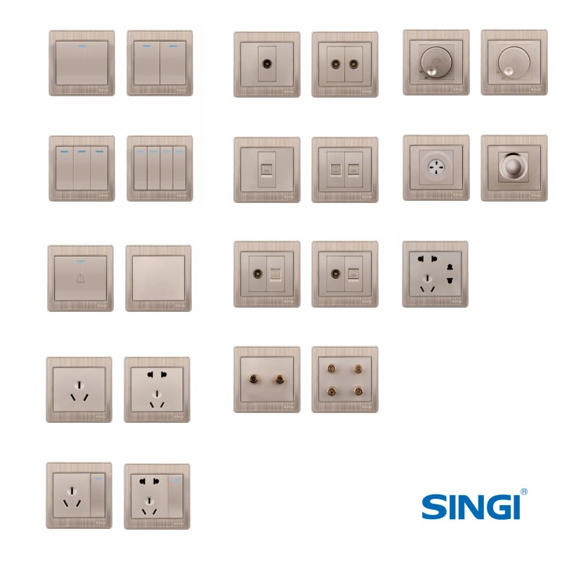 Wall Singi RCD Industrial Electrical Outlet Smart Home Switch Socket ODM Gnw56