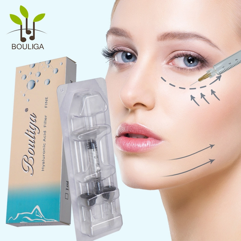 Hyaluronsäure Bouliga Dermal Face Filler 2ml Cross Linked Ha Injektionen Lippendilter