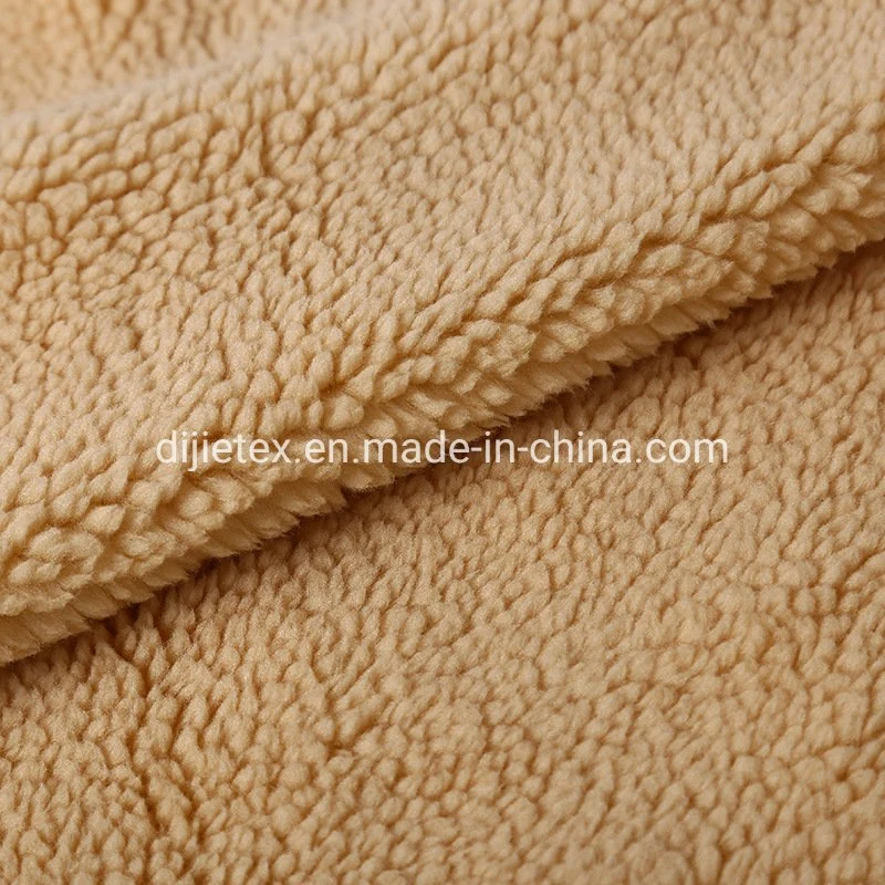 All Polyester Fashion Icelandic Long Wool Granular Cashmere Teddy Fleece Fabric