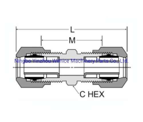 Brass Air Brake Tube Fitting Union with High Pressure