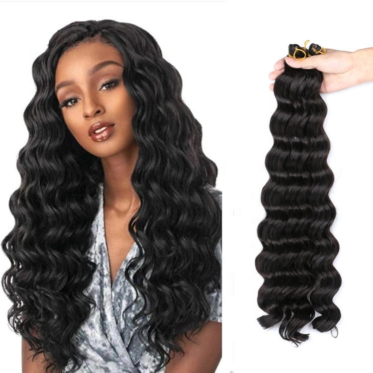 20 Inch Water Braiding Extensions Ombre Ocean Synthetic Deep Wave Hair