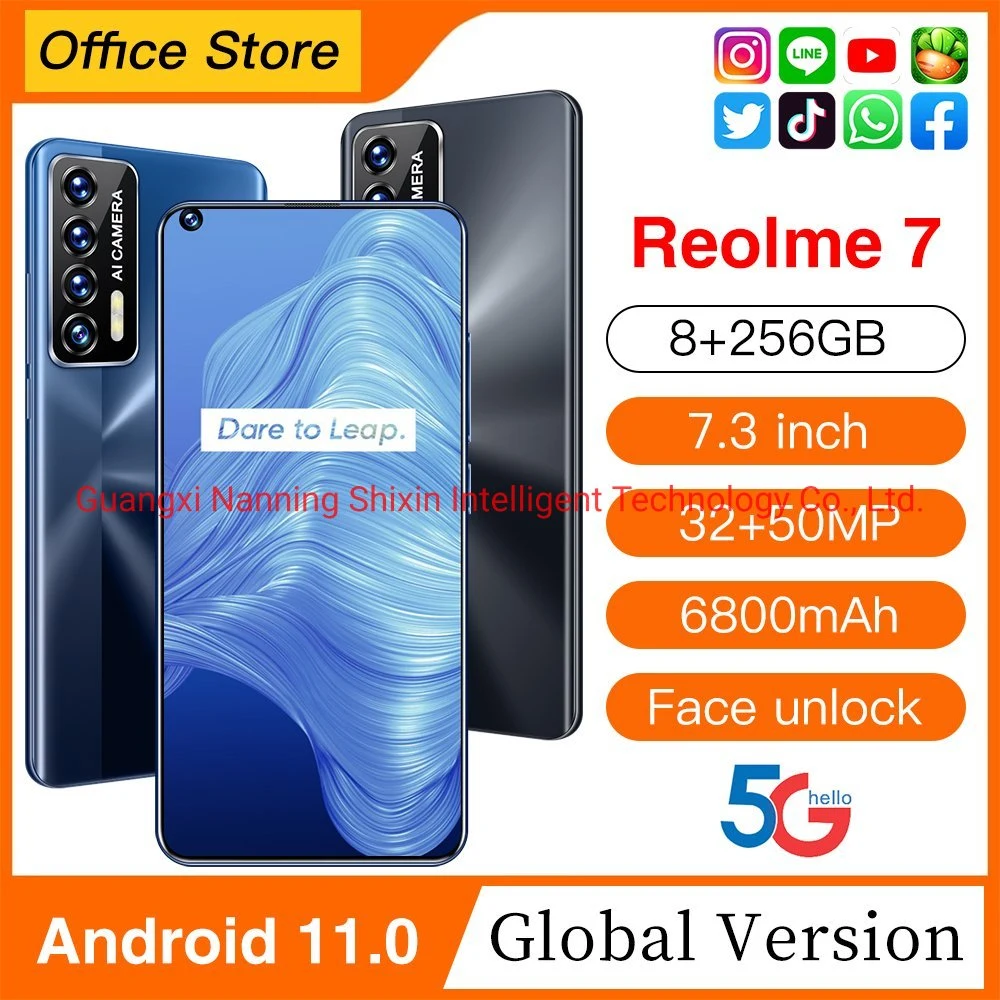 Reolme7 K601 Smartphone Original Android Mobile 8+256GB Original Cellphone Cell Smart Phone