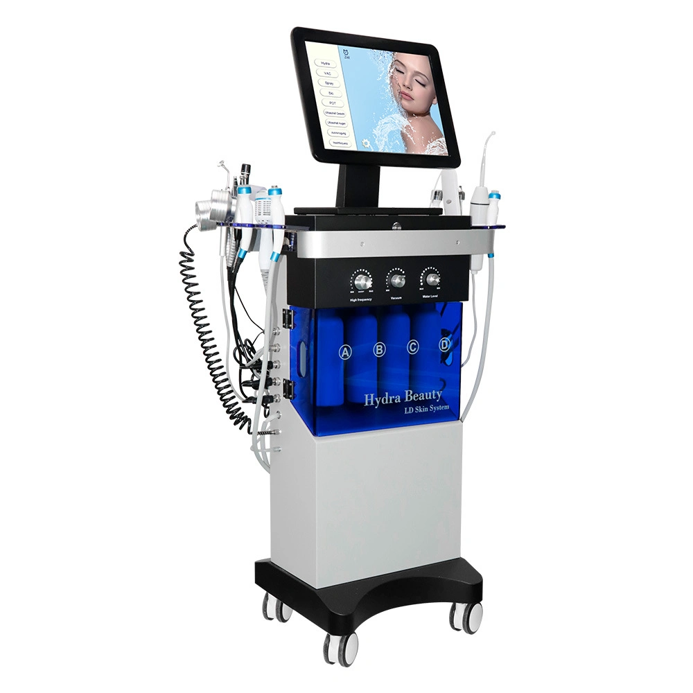 14 in 1 Multifunctional Professional Hydra Diamond Peeling Water Facial Micro Dermabrasion Hydra Oxygen Beauty Salon Machine