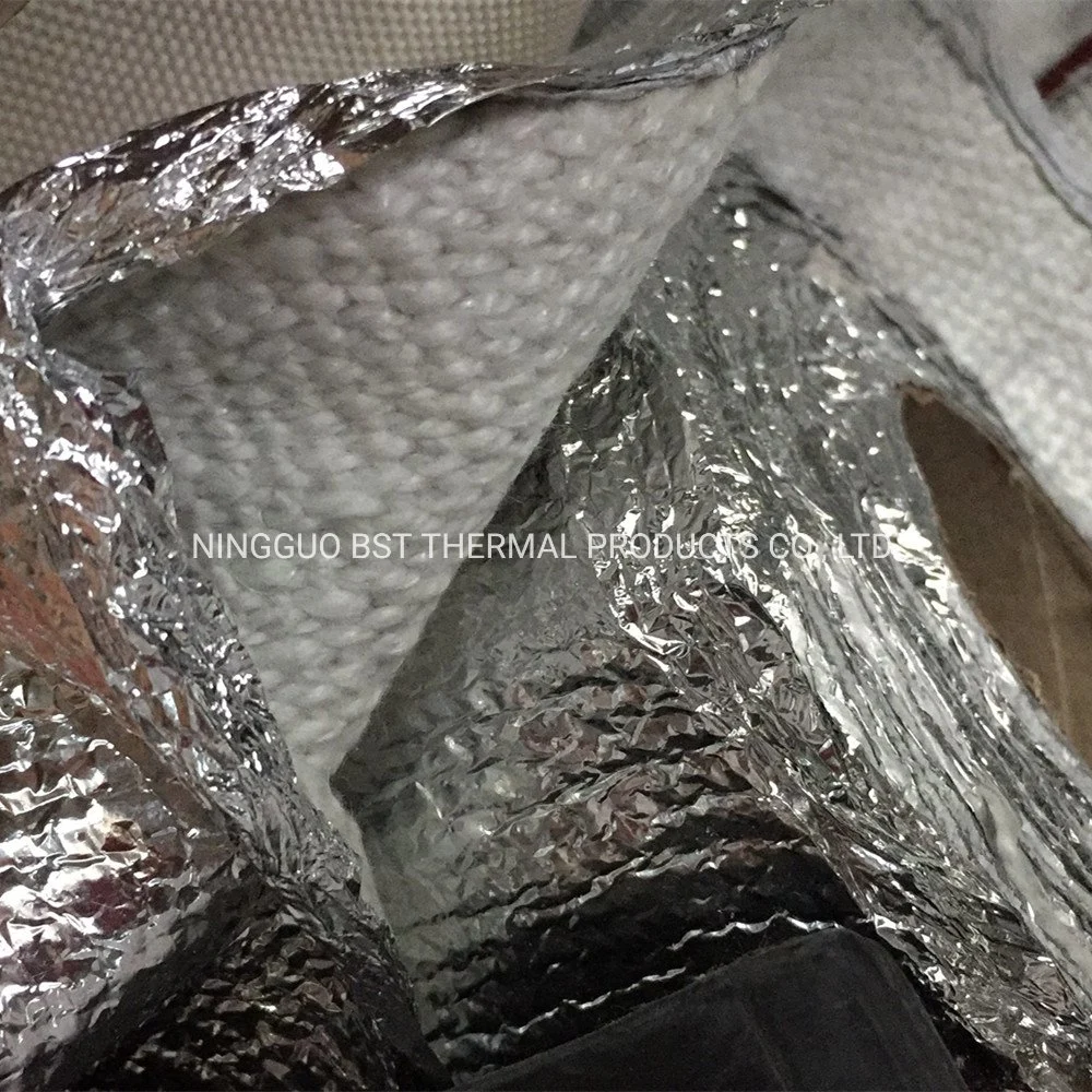 High Temperature Fabrics Heat Shielding Aluminium Foiled Glass Fibre Cloth