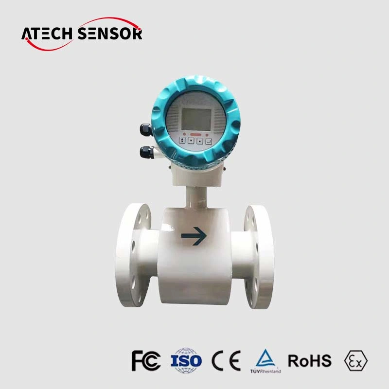 Atech 4 Zoll Magnetischer Konverter Sensor DN40 DN80 Elektromagnetisches Wasser Durchflussmesser