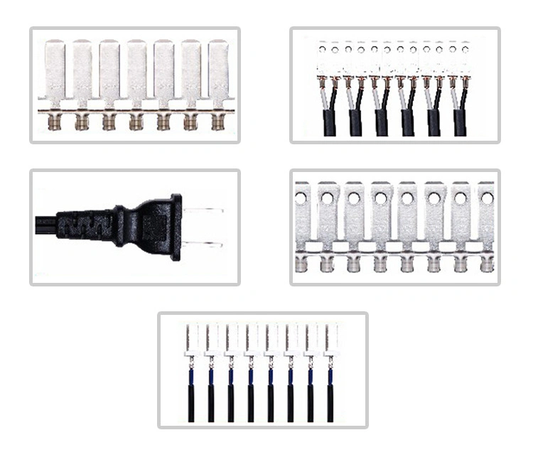 Plug-in à deux tours European-Style Frame Press pour cordon d'alimentation de la gaine plat Two-Plug rivetage de soutien intégré Appuyez sur