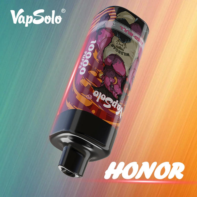 Vapsolo Honor 10000 Puff Mesh Coil Rechargeable 650 mAh Pod Kit E Hookah Charger Disposable Vape