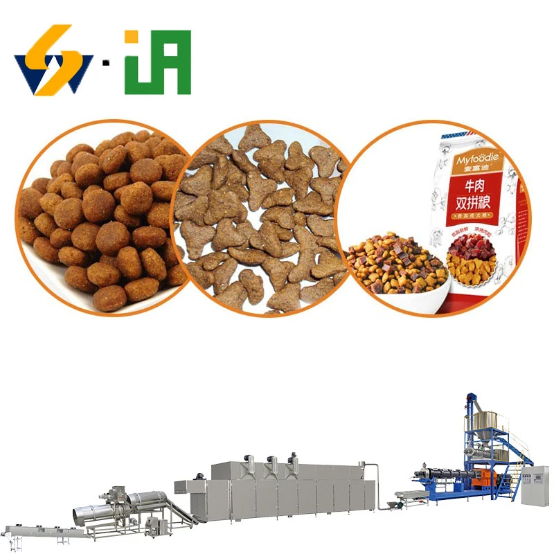 Pet Dog Food Produktionslinie Ausrüstung Fischfutter Herstellung Extruder Maschine