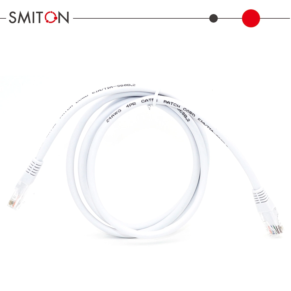 Customized Length RJ45 Cat5e Computer Communication Cable Twisted 4pair Copper Network Ethernet Cable