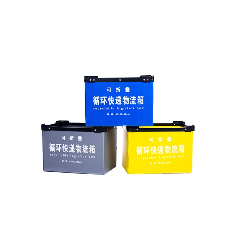 Customized Custom Size Plastic Containers Reusable Corrugated Plastic Cube Box