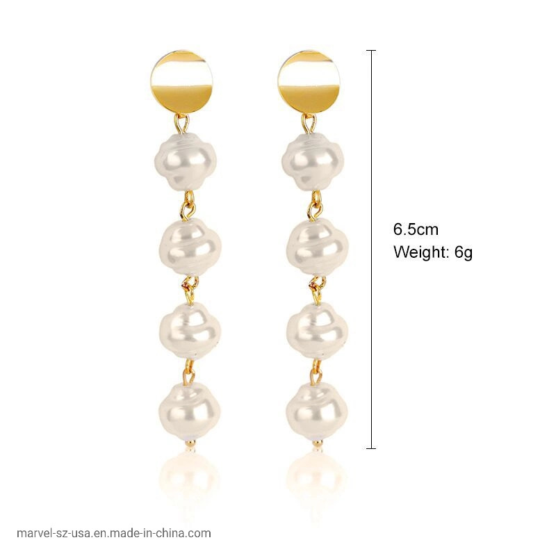 Women Gift Elegant Fashion Jewellery Pearl Drop Earrings