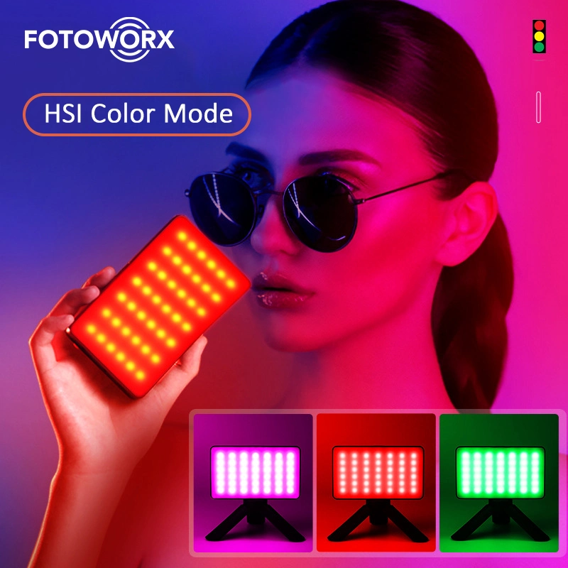 Fotoworx RGB LED Videoleuchte Fill Light Pocket Light