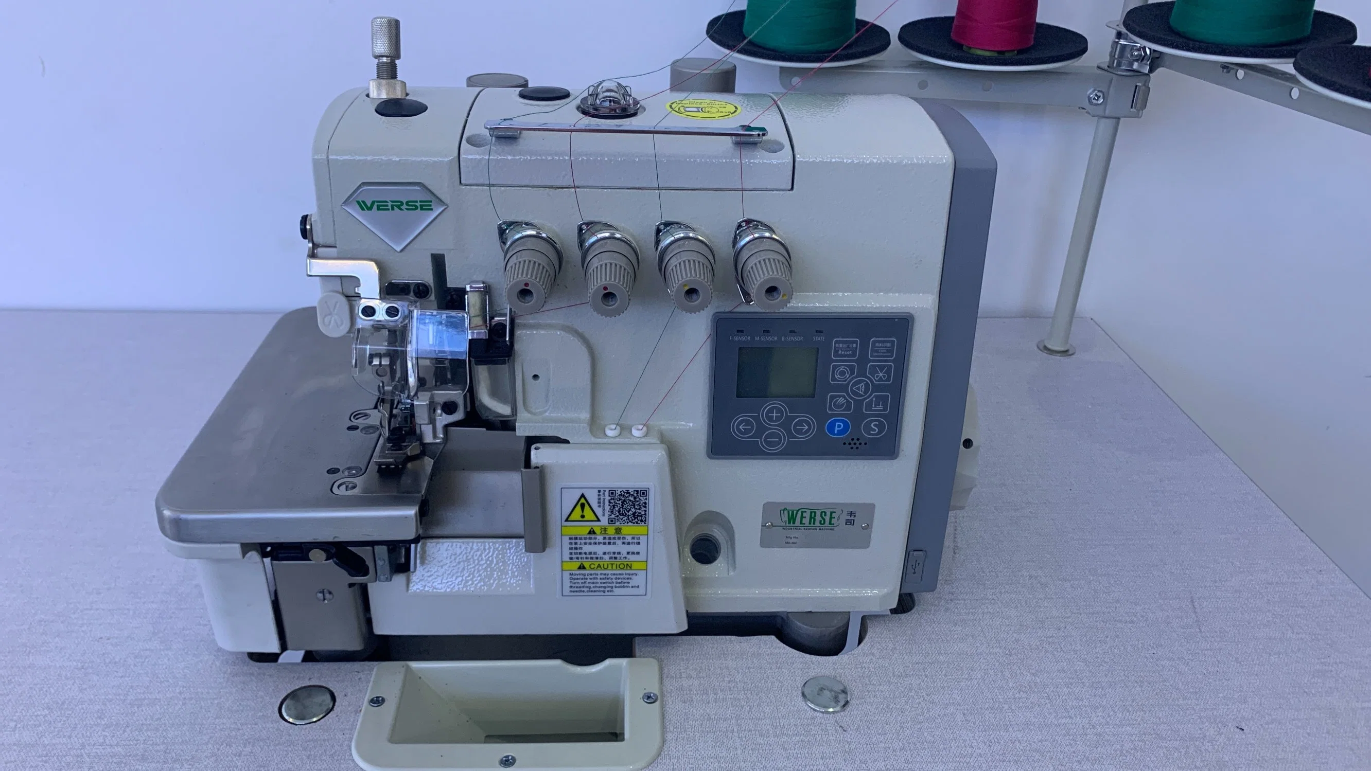 Máquina de coser industrial Werse Wr-900-Utd Werse Overlock automática de alta velocidad para computadora