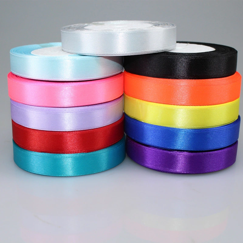 Hot-Selling Single Faced Double Faced Polyester Satin Ribbon