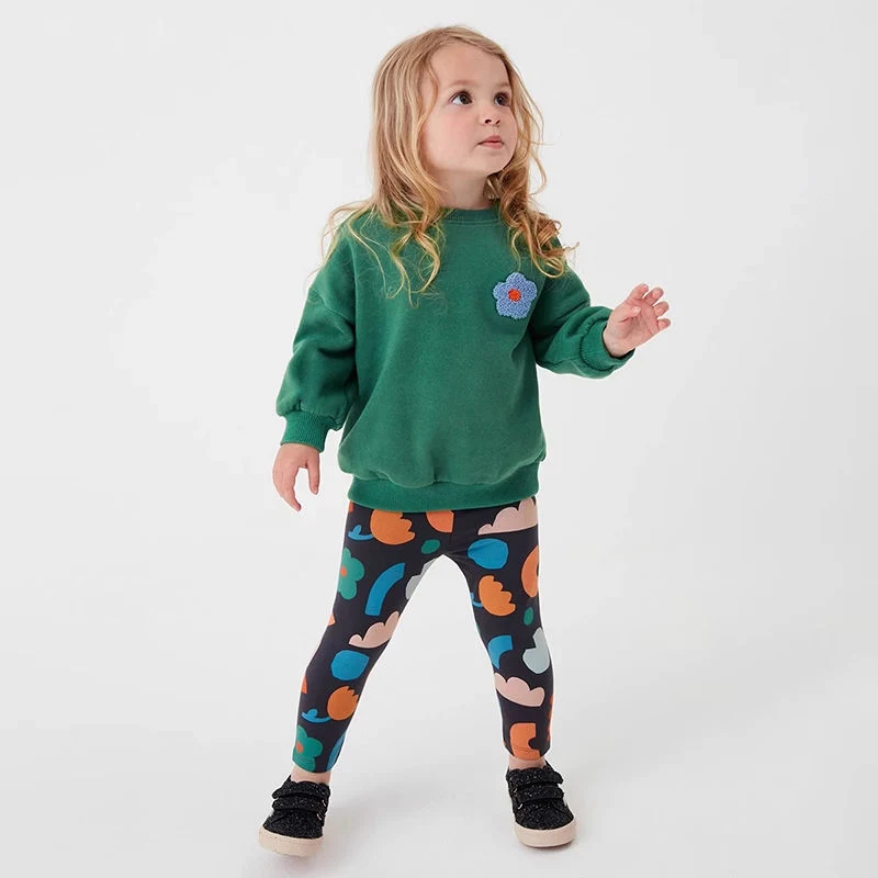 Wholesale Children Babe Sweatshirt Top Legging Bottom Pants Baby Girls 2PCS Fall Boutique Clothing