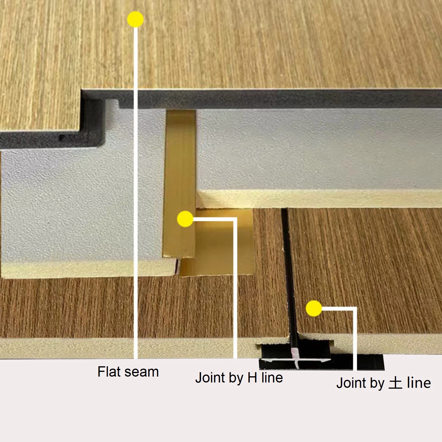 Lightweight Decoration Material PVC Laminated Board Carbon Crystal Slabs for Ceiling