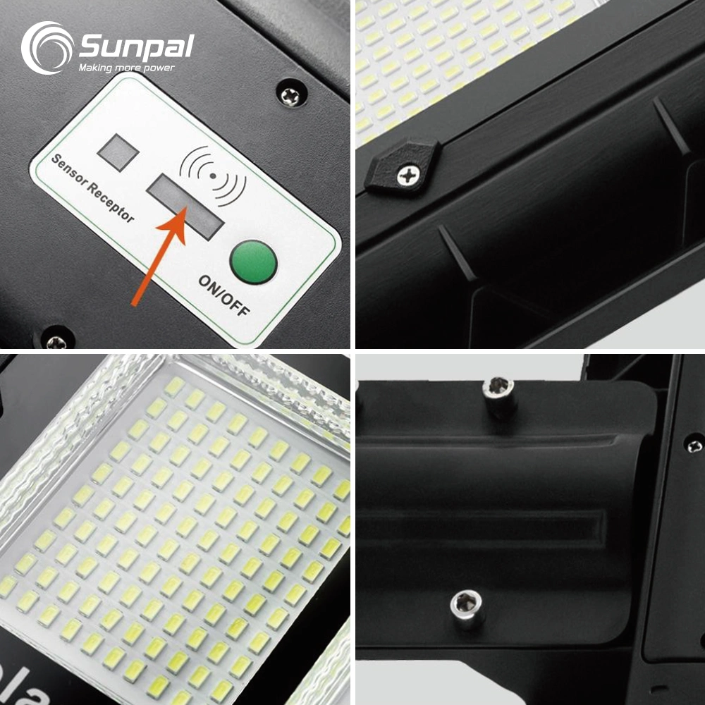 Sunpal High Efficieny 100 150 200 W Led Solar Street Light Home Garden Outdoor Wall Mounted