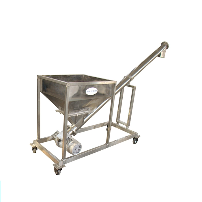 Powder Hopper Stainless Steel Auger Screw Conveyor Feeder Machine