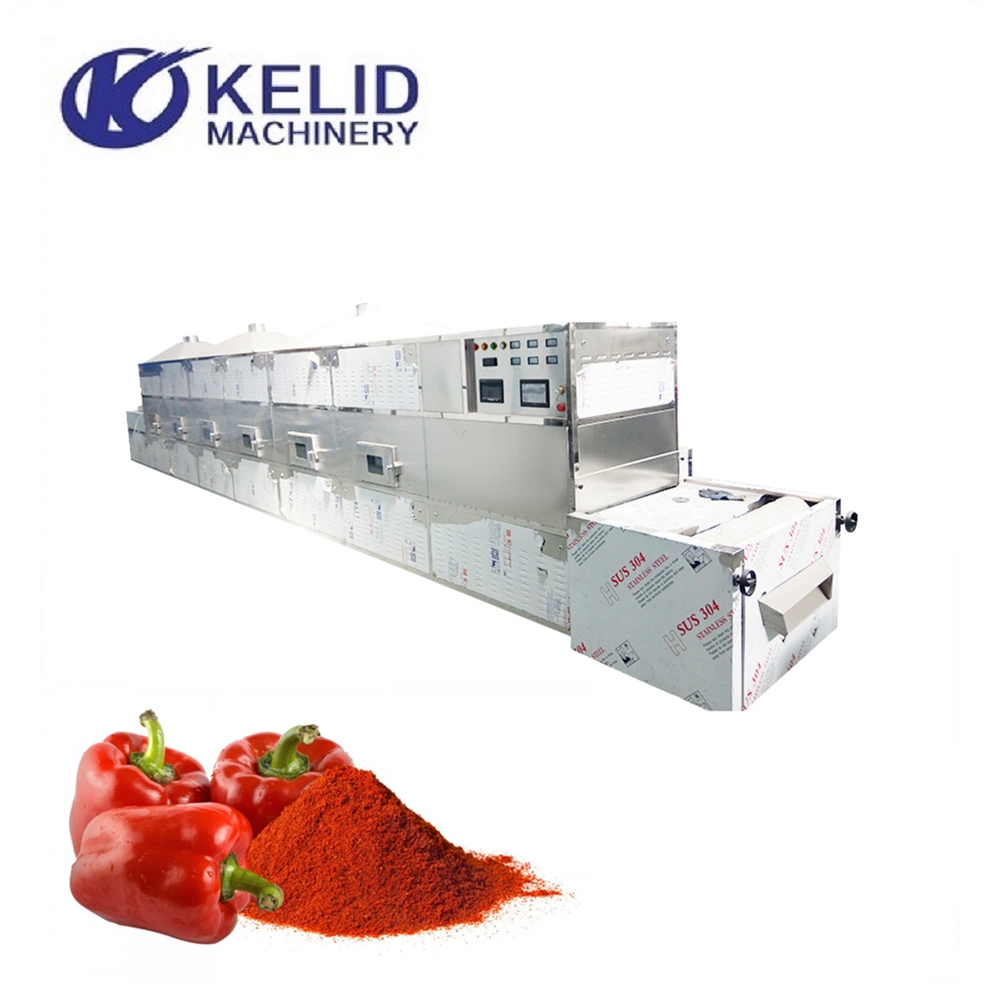 Industrial Microwave Spice Paprika Powder Sterilization Drying Equipment