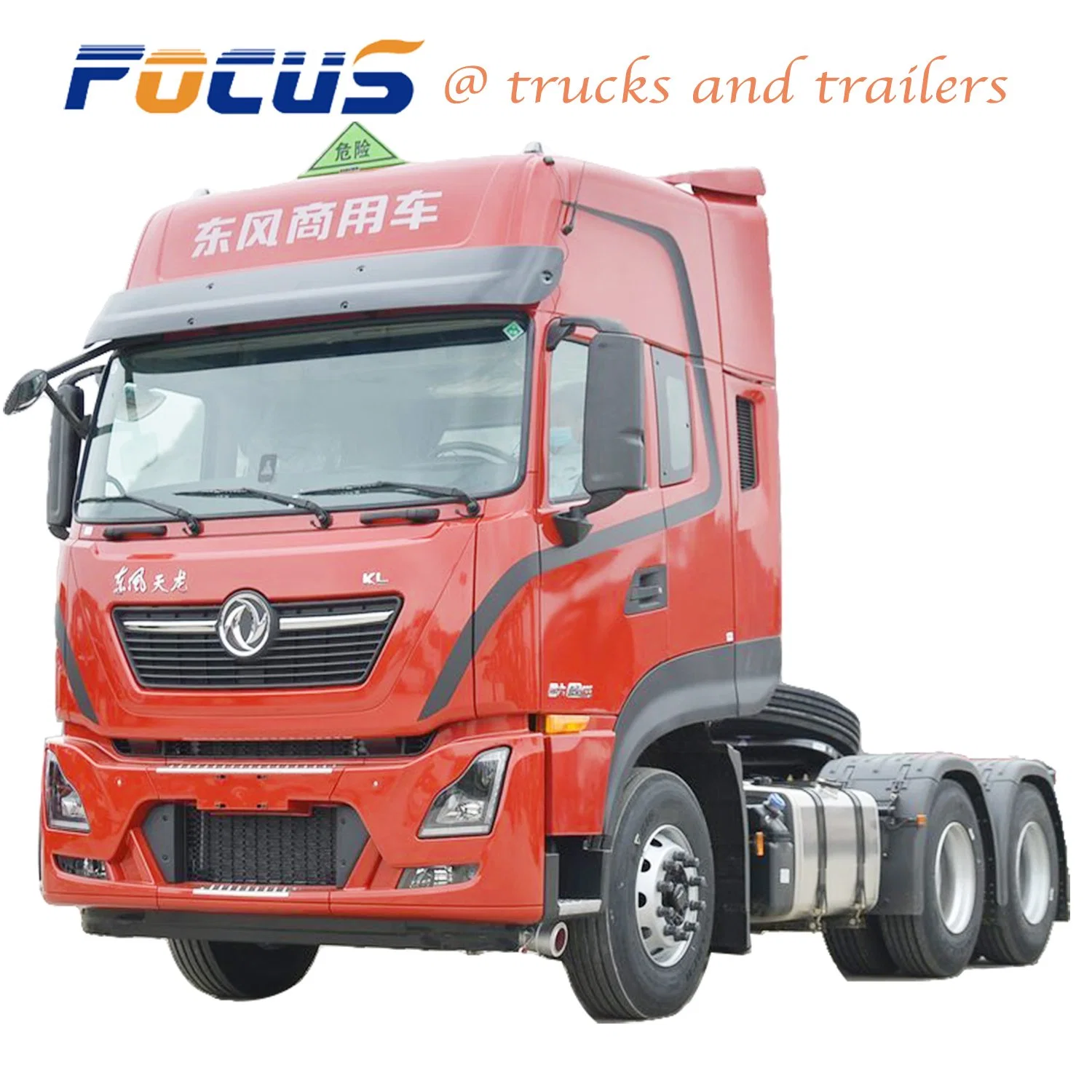 6X4 3 essieux Dongfeng Foton le CCEA Remorques d'alimentation du tracteur lourd Camion Camion tracteur de tête