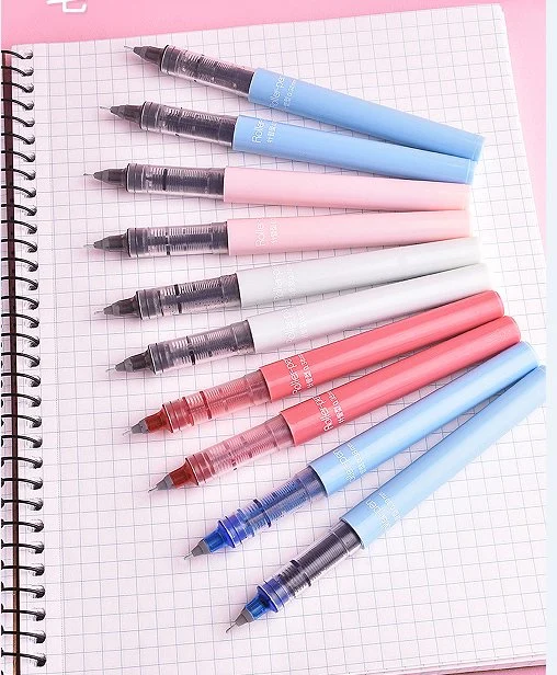 Stationery Promotional Pen Opaque Barrel Color Plastic Pen Logo Pen Quick Dry Ink Precise Writing
