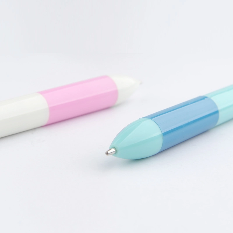 Pen Stationery School Customized Logo Multi Ink Color Plastic Pen