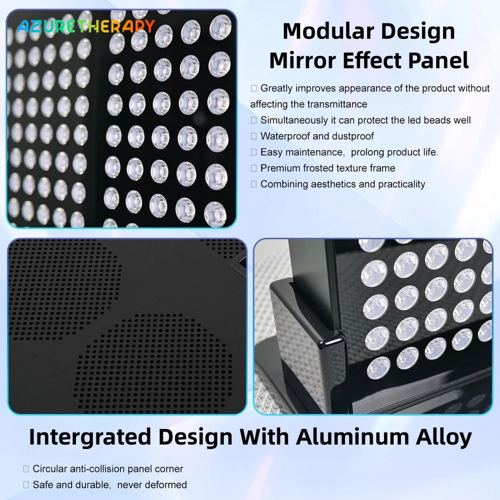 Painentlastung 3600W Pulsmode 5wavelengths 840PCS LED Infrarot Panel Device Rot Lichttherapie