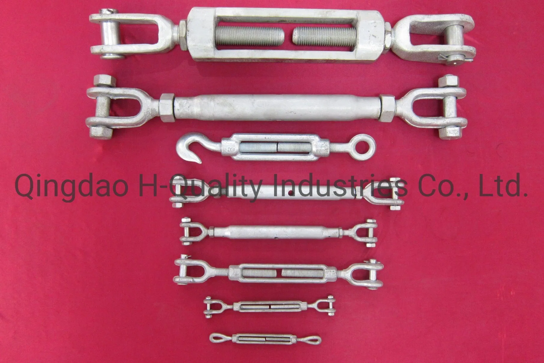 Hardware de rigging JIS tipo de trama de la cuerda, los tensores de alambre galvanizado o H. D. G.