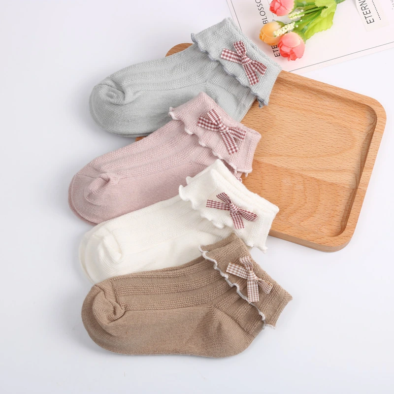 Cotton Breathable Soft Custom Logo Wholesale Sport Short Child Baby Kids Socks