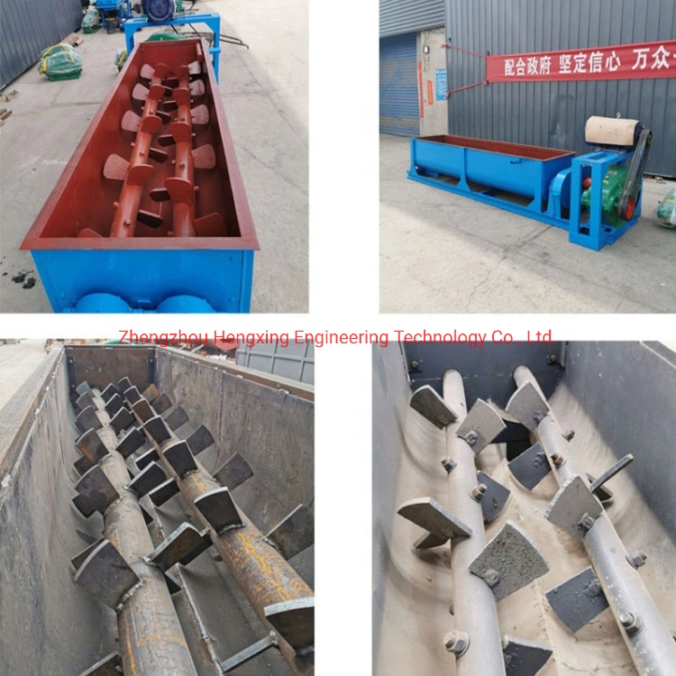 Double Shaft Mixer Equipment for Coal Coke Mineral Powder in Briquette Plant