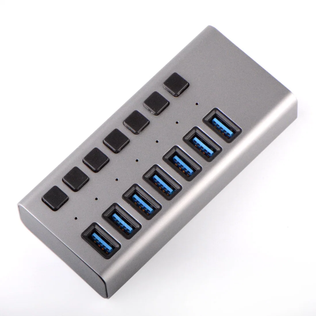 Mejor Precio 36W 12V 3A transferencia de datos aluminio 7 puertos 3,0 concentrador USB C para Tablet y portátil