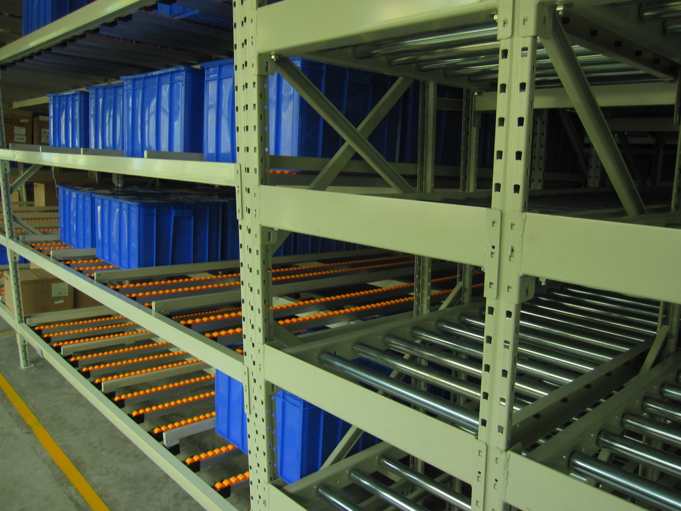 Warehouse Gravity Slide Shelving Rack