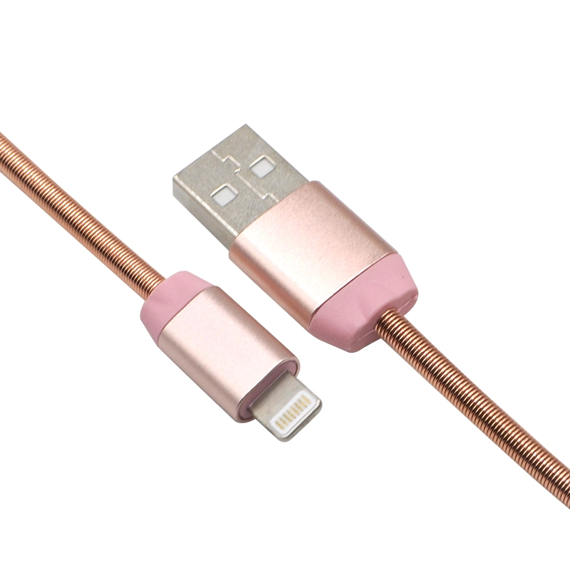 Stainless Steel Material Lighting Charging Cable Data Cable for Apple iPhone